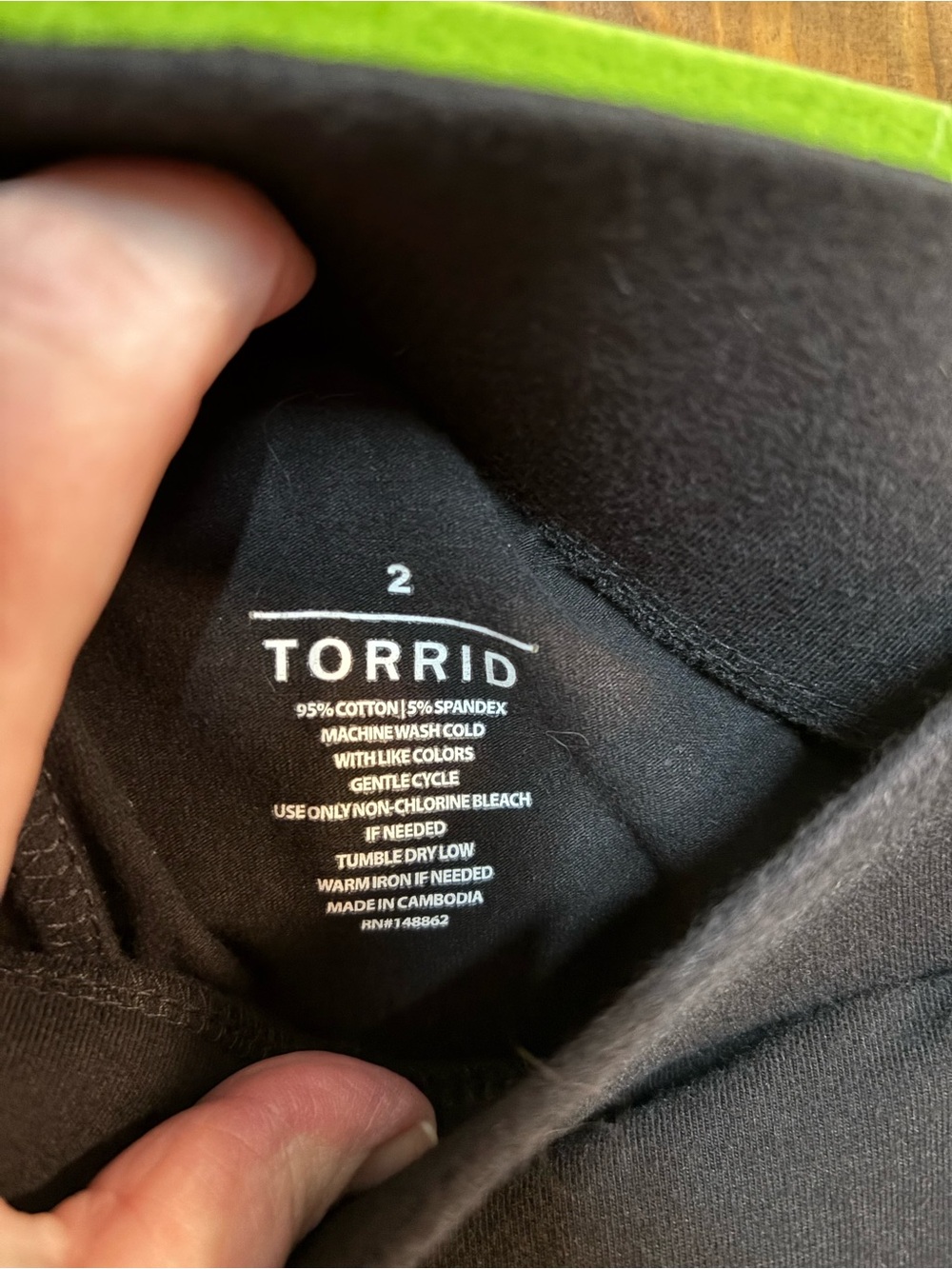 Torrid size 2 moto style leggings black no pockets. - Picture 3 of 8
